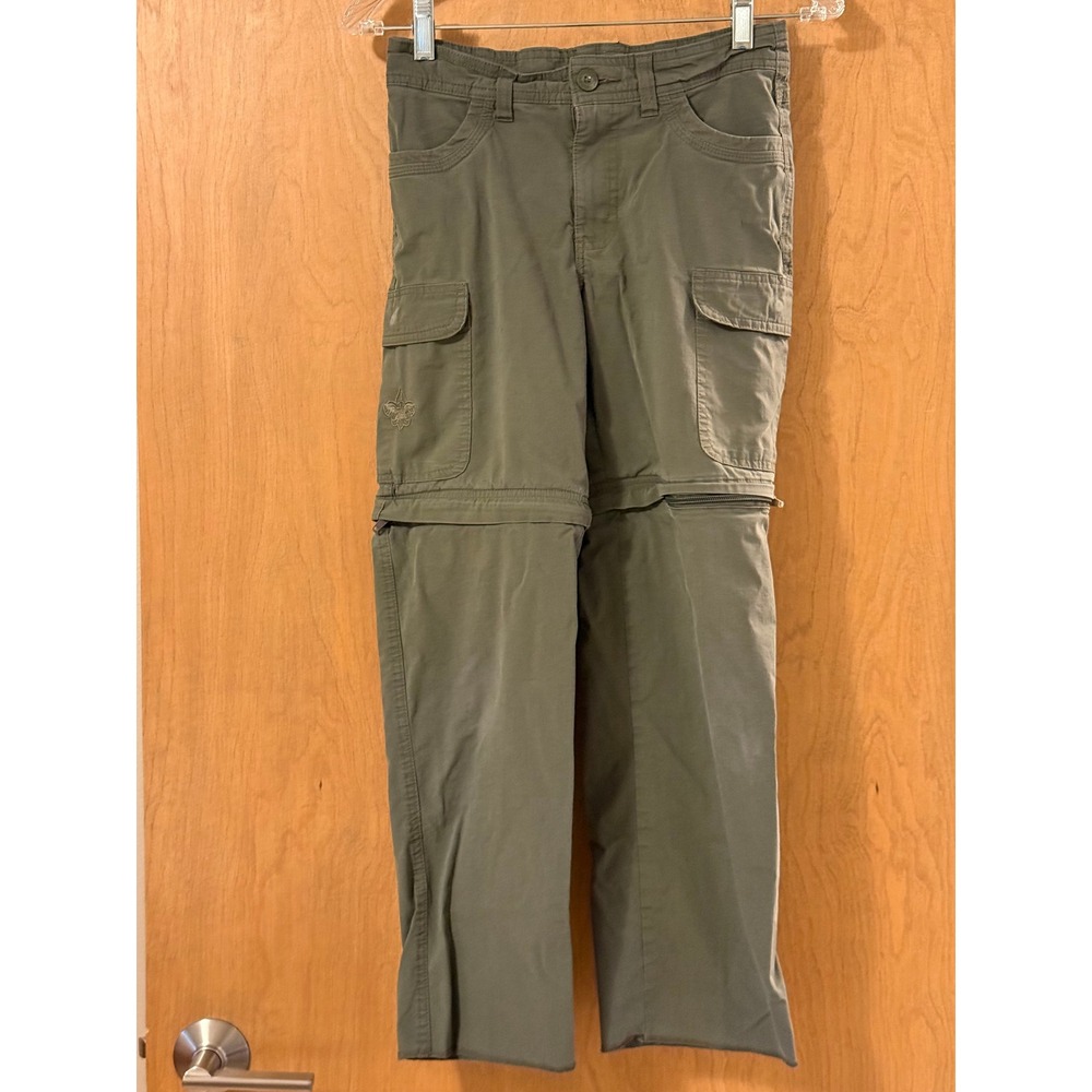 Boy Scouts of America Youth Switchback Pants Size 10 Green Convertible Cargo BSA